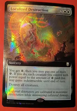 MTG, MAGIC: LOCALIZED DESTRUCTION/ RIPPLE FOIL* - M3C #0041 - NM / RARE - Image 1