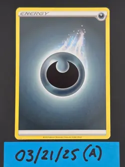 ERROR CARD - CRIMPED Pokemon 2020 # Dark Energy Holo - Image 1
