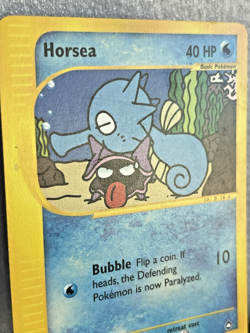 Horsea 84/147 Aquapolis e-Series Pokemon Card MP - Image 2