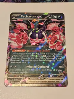 Pecharunt EX #39 Shrouded Fable Pokemon TCG LP Double Rare - Image 1