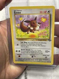 Pokemon Card: Eevee 51/64 1999 Common Non-Holo NM/MT Vintage TCG Jungle Pokemon - Image 1