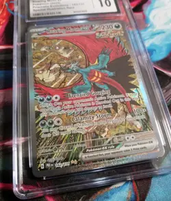Pokemon 2025 Roaring Moon ex 162/131 Prismatic Evolutions SIR CGC 10 Gem Mint - Image 4