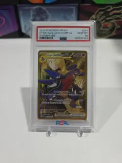 2025 Pokemon Cynthia’s Garchomp ex #241 Gold Hyper Rare PSA 10 GEM MINT Destined - Image 1