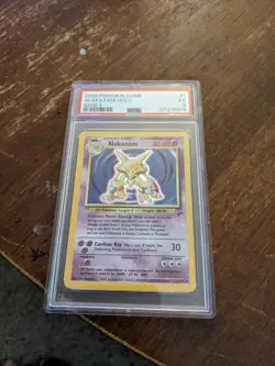 Pokemon Alakazam TCG 1/130 Base Set 2 Holo Rare WOTC Vintage - Image 1