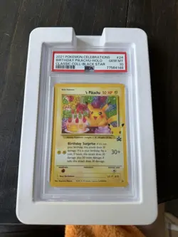 Pokemon TCG Birthday Pikachu Celebrations Classic Collection Holo PSA 10 24/53 - Image 1