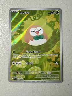 Rowlet 090/088 Illustration Rare – Perfect Order Pokemon TCG NM Full Art - Image 1