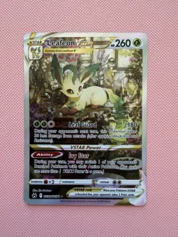 Pokemon TCG Leafeon VSTAR Crown Zenith Galarian Gallery GG35/GG70 - Image 1
