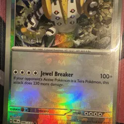 Pokemon Prismatic Evolutions Regigigas 086/131 Reverse Holo Masterball - Image 2