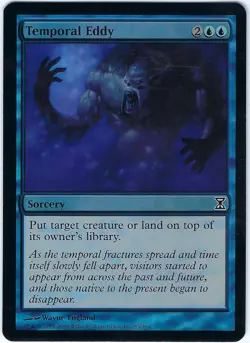 FOIL Temporal Eddy Time Spiral Common - MTG Magic the Gathering Card - Image 1