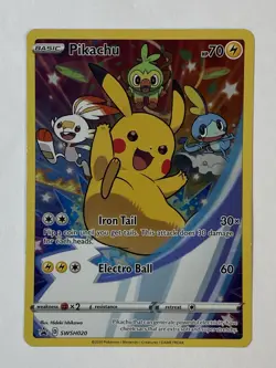 FA / PIKACHU #020 Black Star Promo 2020 Pokemon SWSH Figure Collection - Image 1