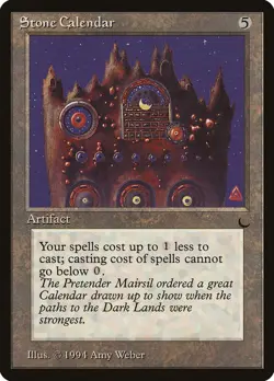Stone Calendar x1 LP - The Dark - Magic the Gathering MtG - Image 1