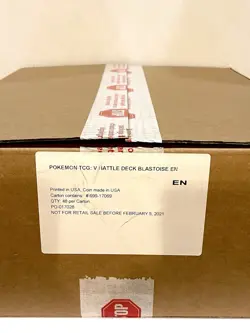 Pokemon TCG: V Battle Blastoise Deck Case (48) In All - Image 2