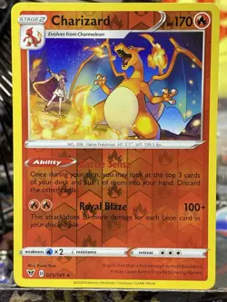 Charizard 025/185 - Pokemon TCG Vivid Votlage (2020) - NM - Reverse Holo - Rare - Image 1