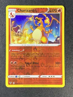 Charizard 025/185 - Pokemon TCG Vivid Votlage (2020) - NM - Reverse Holo - Rare - Image 2