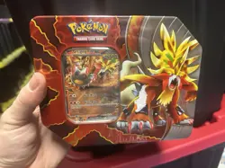Pokemon TCG: 5 Pack Tin Paradox Destinies Gouging Fire EX - Factory Sealed - Image 1