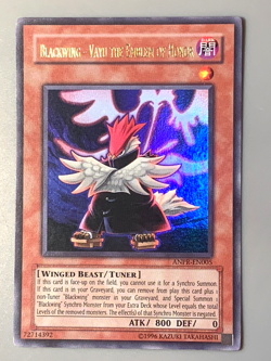 yugioh Blackwing - Vayu Emblem of Honor ANPR-EN005 Unlimited Ed Ultra Near Mint - Image 2