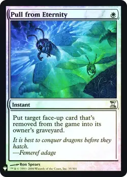 MTG - Pull from Eternity - Foil - The List - Magic the Gathering - Image 1
