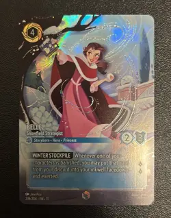 Disney Lorcana Belle - Snowfield Strategist Foil The First Chapter Card 236/204 - Image 3