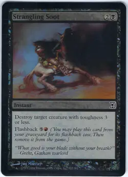 FOIL Strangling Soot Time Spiral Common - MTG Magic the Gathering Card - Image 1