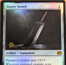 Buster Sword - Pre-release Foil Stamped Promo - Final Fantasy MTG - Image 2