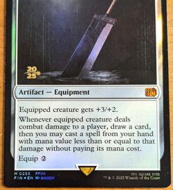 Buster Sword - Pre-release Foil Stamped Promo - Final Fantasy MTG - Image 3