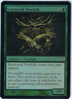 FOIL Scarwood Treefolk Time Spiral Common - MTG Magic the Gathering Card - Image 1