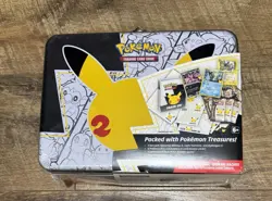 Pokemon TCG Celebrations Collector's Chest Lunch Box Tin 8 Booster Packs Mimikyu 820650809415 - Image 1