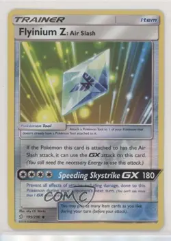 Flyinium Z: Air Slash Reverse Foil Pokemon Sun & Moon Unified Minds #195 - Image 1