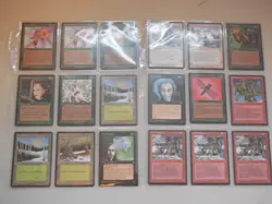 Lot of 153 Magic the Gathering MTG Ice Age Cards 1995 LKNEW Sleeved Not played - Image 2