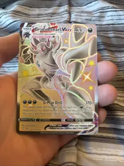 Pokemon TCG Grimmsnarl VMAX Holo Shiny Rare Card Shining Fates SV117 SV122 - Image 1
