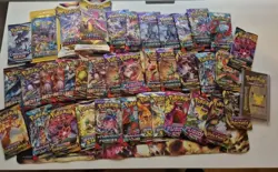 Huge Pokemon Booster Pack Bundle New Sealed Cards TCG Joblot Evolving Skies - Image 1