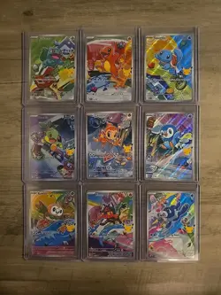 Pokemon 2026 First Partner Illustration Collection Series 1 Promo Set 9 Cards - Image 1