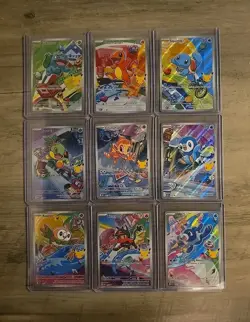 Pokemon 2026 First Partner Illustration Collection Series 1 Promo Set 9 Cards - Image 2