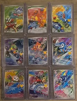 Pokemon 2026 First Partner Illustration Collection Series 1 Promo Set 9 Cards - Image 4