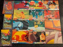 Topps Pokemon Movie Card Lot - Mewtwo Strikes Back & Pikachu's Vacation + Puzzle - Image 1
