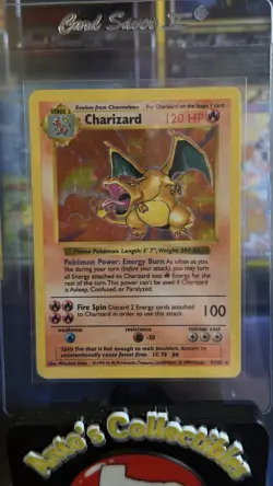 Charizard 4/102 Base Set Shadowless Holo Rare 120 HP Pokemon Card Wizards - Image 1