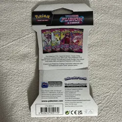 Pokemon TCG: Sword & Shield Fusion Strike Sleeved Booster Pack Sealed - Image 2