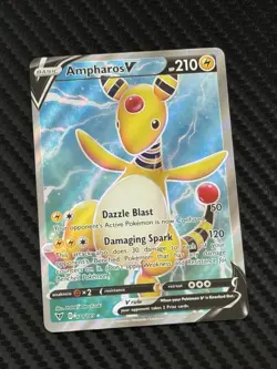Pokemon TCG Ampharos V Full Art 171/185 Vivid Voltage Mint Ultra Rare - MINT - Image 1