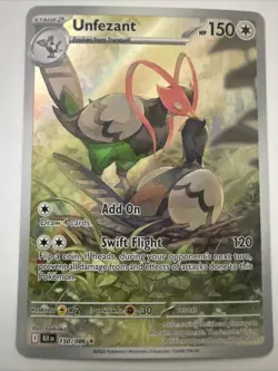 Pokemon TCG Unfezant Illustration Rare 150/086 Black Bolt - Image 1