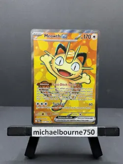 Pokemon tcg Me03: Perfect Order Meowth EX 107/088 ultra rare full art English - Image 1