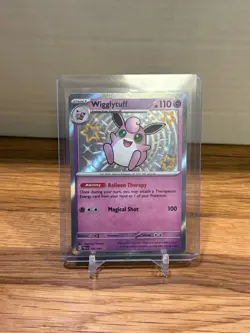 Pokemon TCG Wigglytuff 147/091 SV: Paldean Fates Shiny Rare Holo 110 HP - Image 1