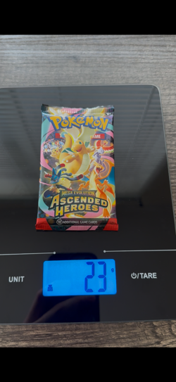 Heavy Pokemon Ascended Heroes Booster Pack (23g) Potential God Pack - Image 1