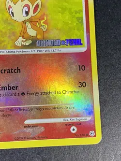Pokemon TCG - Chimchar 76/130 [Reverse Holo][Stamped] - Diamond & Pearl - MP - Image 5