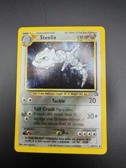 2000 Pokemon Steelix Holo 15/111 – Neo Genesis Unlimited WOTC Vintage Rare LP - Image 1