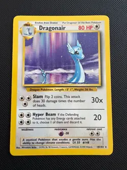 Vintage Pokemon TCG - Dragonair 18/102 Non Holo - Base Set - LP/MP - Image 1