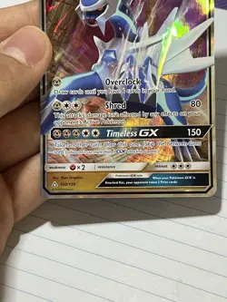 Pokemon Dialga GX 100/156 SM Ultra Prism Ultra Rare Holo 180 HP English 2018 - Image 5
