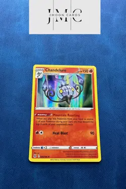 Pokemon TCG Chandelure Sword & Shield - Lost Origin 026/196 Holo Holo Rare Mint - Image 1