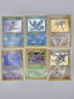 Vintage Pokemon 1999 Fossil Holo LOT (6) Articuno Haunter Aerodactyl MP-LP WOTC - Image 1