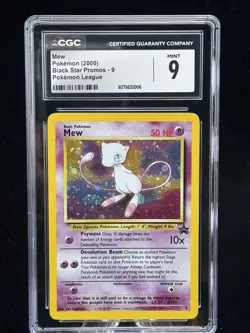 Mew Holo # 9 Black Star Promo 2000 Pokemon League CGC 9 💫 - Image 1