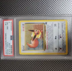 2000 Pokemon Black Star Eevee Holo Promo Pokemon League #11 PSA 8 NM-MT - Image 1